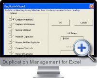 Duplication Management screenshot