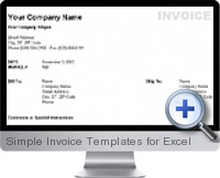 Simple Invoice Templates screenshot