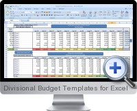 Divisional Budget Templates screenshot