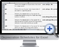 Depreciation Schedules screenshot