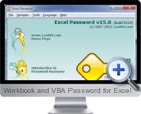 Workbook and VBA Password screenshot