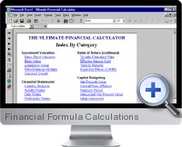 Financial Formula Calculations screenshot