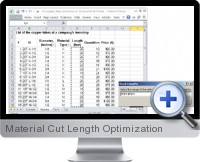 Material Cut Length Optimization screenshot