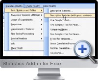 Statistics Add-in screenshot