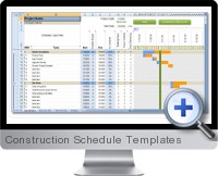 Construction Schedule Templates screenshot