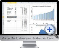 Monte Carlo Analysis Add-in screenshot